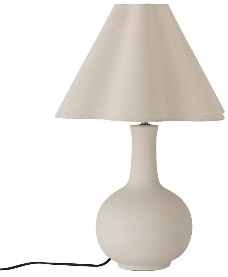 Veioză crem cu abajur textil (înălțime 60 cm) Heide – Bloomingville