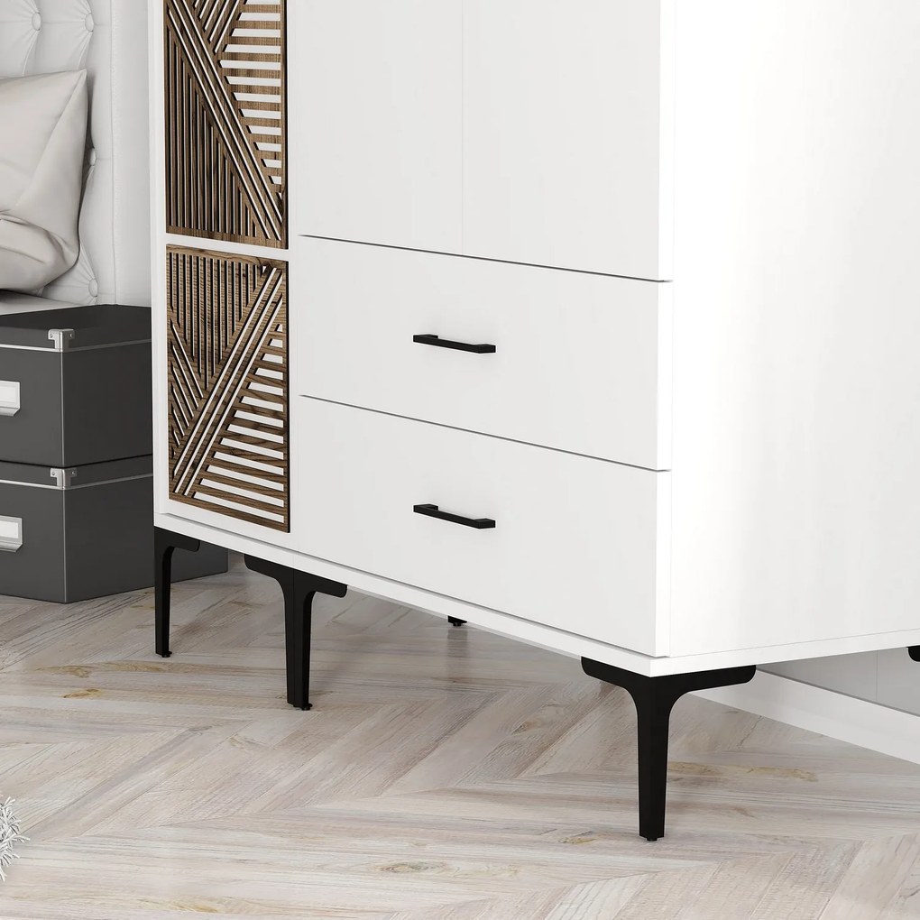 Dulap de haine Kiara PT (Alb). 1088436