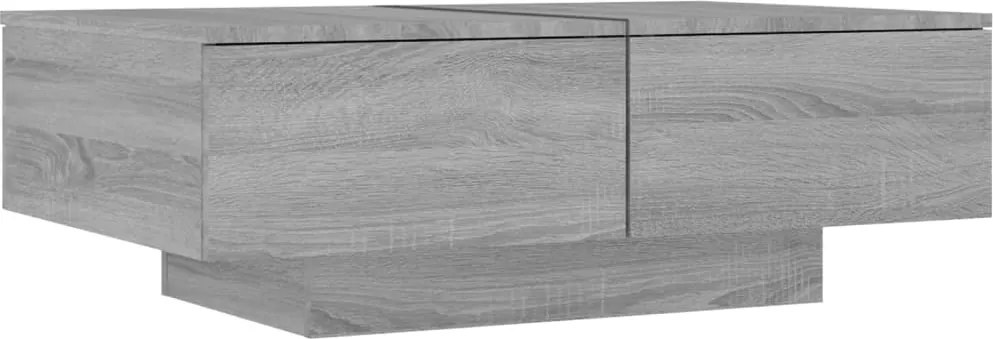 vidaXL Măsuță de cafea, gri sonoma, 90x60x31 cm, lemn prelucrat