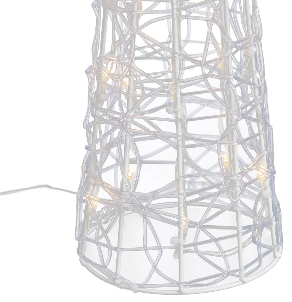 Brad de Crăciun transparent 60cm incl. LED IP44 - Coni