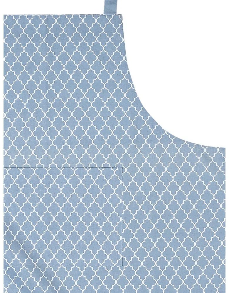 Șorț din bumbac Tiseco Home Studio Arabesk, albastru deschis