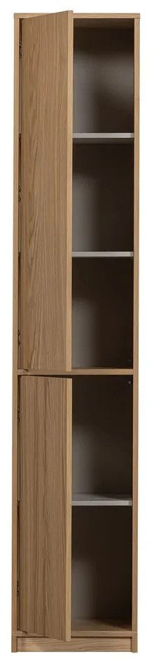 Bibliotecă modulară în culoare naturală cu aspect de lemn de stejar 120x243 cm Modulair – vtwonen