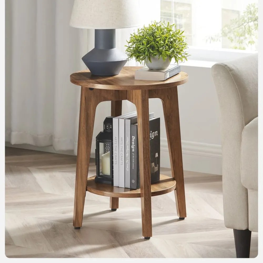 Măsuță de cafea NORDIC, 40×50cm, maro Vasagle