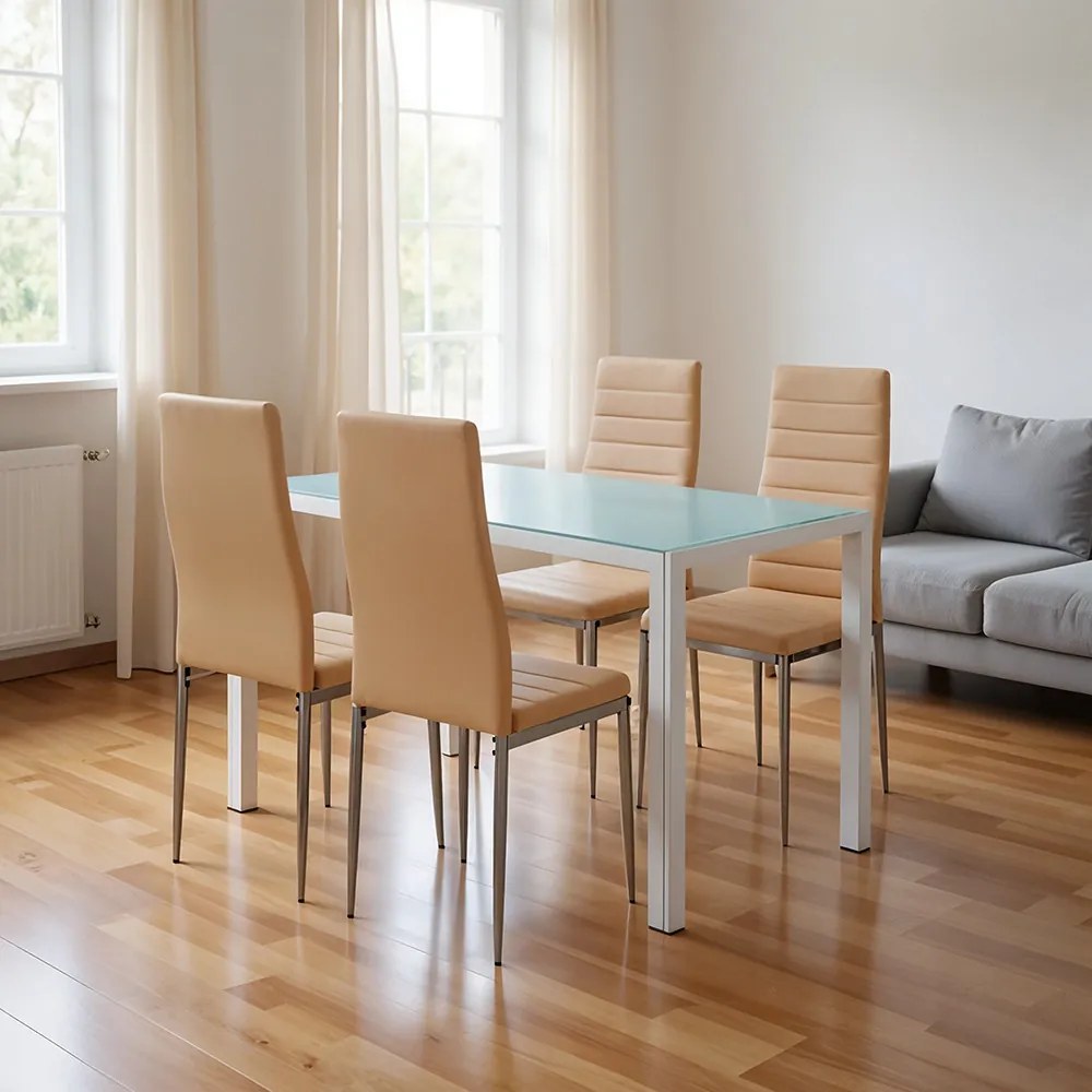 Midland 4+1 set de luat masa bej-gri