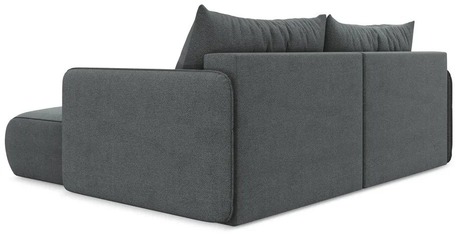 Colțar gri extensibil/cu spațiu de depozitare (cu colț pe partea dreaptă) Nanea – Makamii
