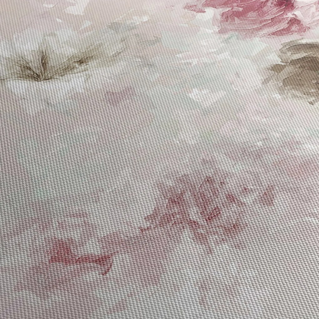 Tablou - Pictura flori roz (150x105 cm)