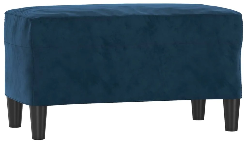 349406 vidaXL Bancă, albastru, 70x35x41 cm, catifea