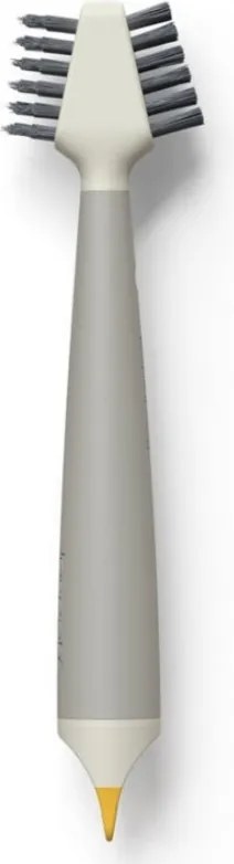 Perie pentru curatarea gresiei Joseph Joseph CleanTech™ 6500021, 18 x 5 x 3 cm, 2 tipuri de fibre, Bej