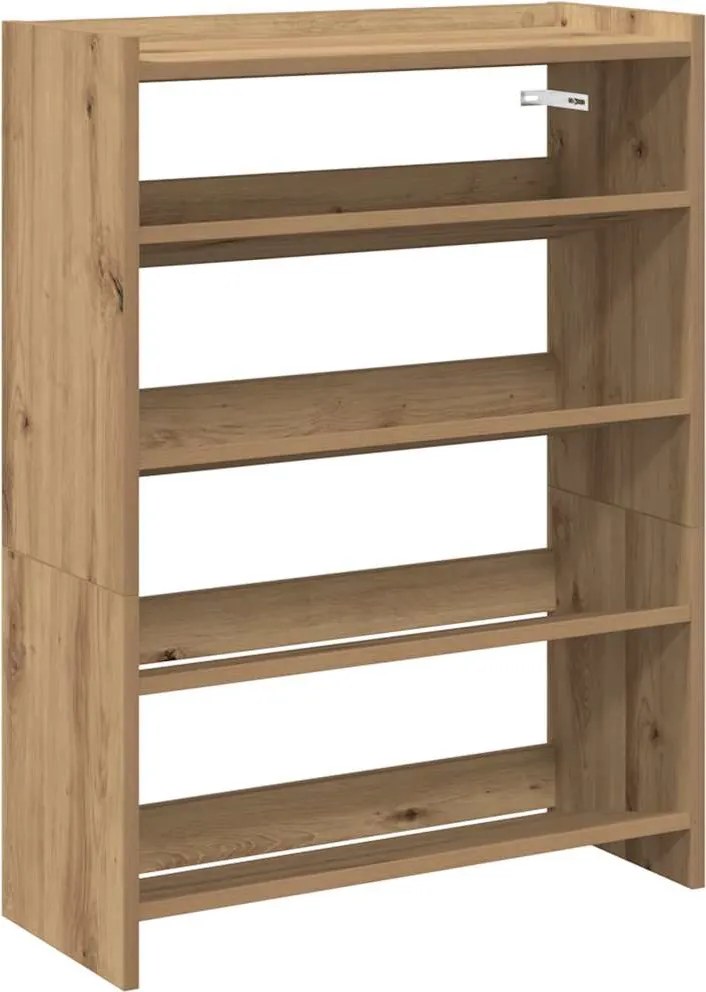 vidaXL Pantofar, stejar artizanal, 60x25x81 cm lemn prelucrat