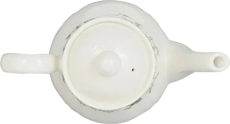 Ceainic din ceramica, cu model, Fleurs Champs