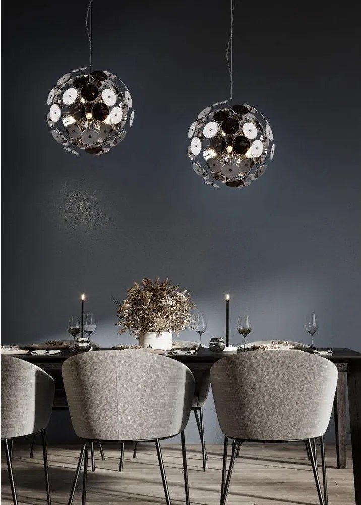 Lustră negru-mat Discalgo – Trio