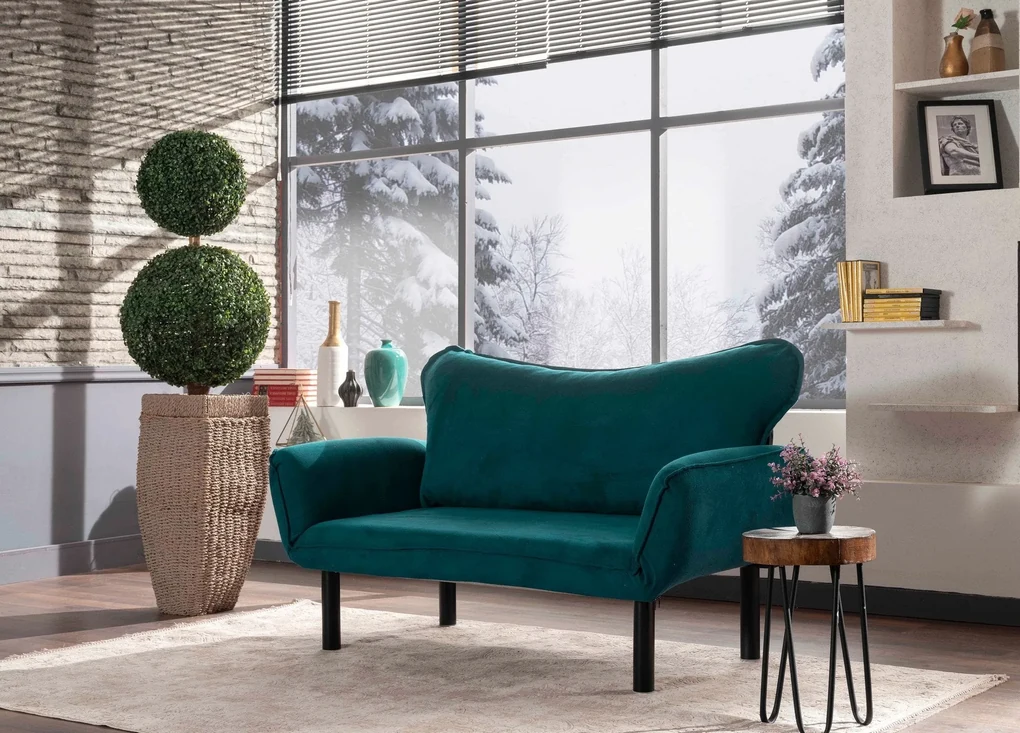 Canapea extensibila cu 2 Locuri Lisbon, 150 x 80 x 65 cm