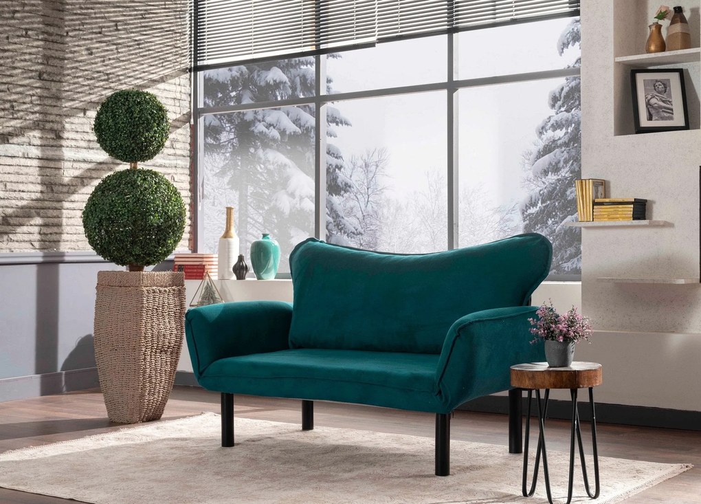 Canapea extensibila cu 2 Locuri Lisbon, 150 x 80 x 65 cm