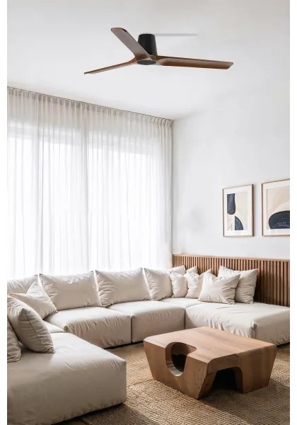 FARO 33839WT - Ventilator tavan HEYWOOD TUB L pin/negru pr.132 cm WT + DO