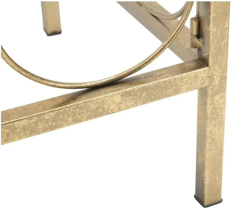 Masă consolă Mauro Ferretti Balcony, 112 x 31 cm, auriu