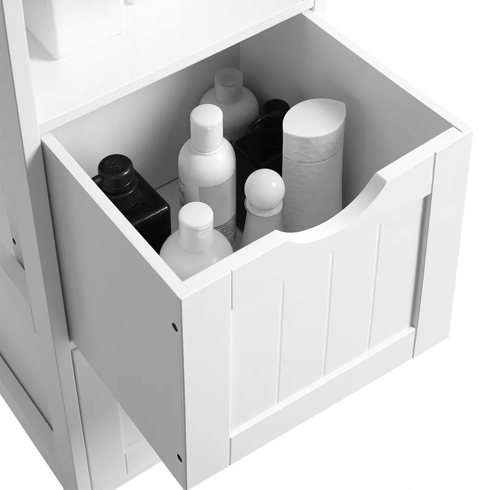 Dulap de depozitare cu 3 rafturi și 2 sertare 30x30x141.5cm