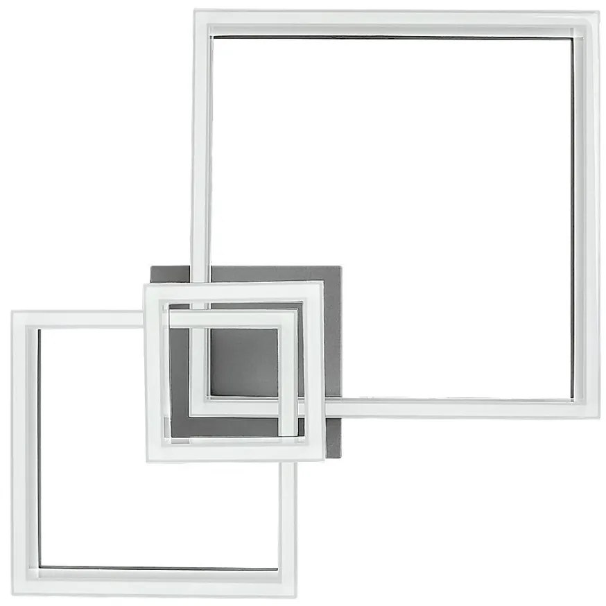 Plafoniera LED design geometric Amilia crom