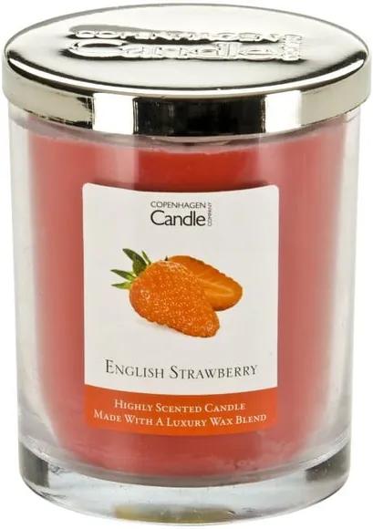 Lumânare parfumată Copenhagen Candles English Strawberry, 40 ore