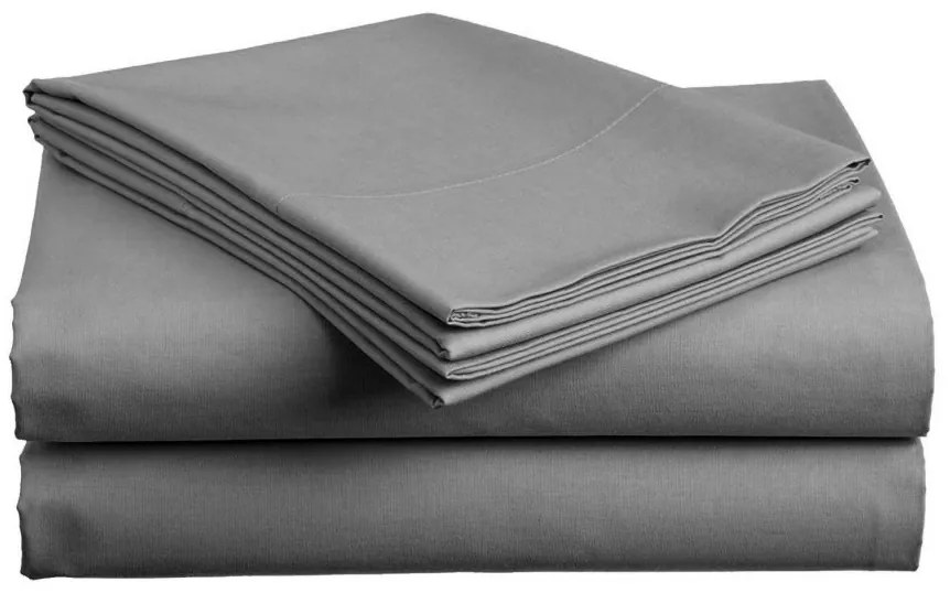 Cearsaf din bumbac LUX gri 200x220 cm