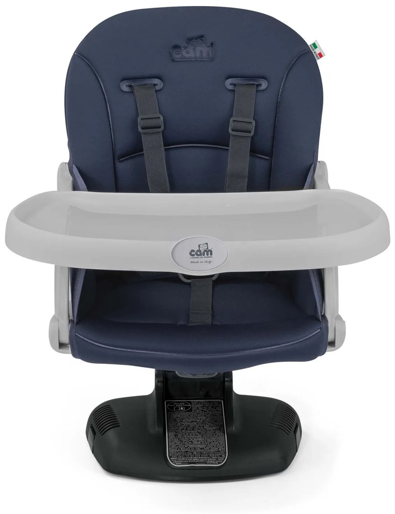 Scaun de Masa CAM   Seat Idea, Inaltime Ajustabila, Varsta 6-36 luni, Pliabil, Centura de Siguranta in 5 Puncte, Bej - gri