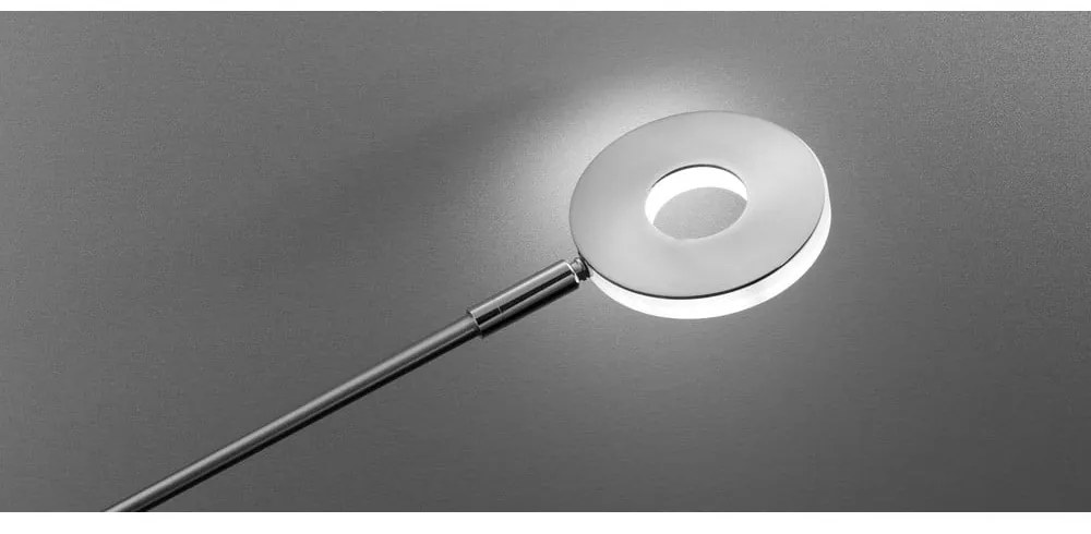 Veioză argintie LED cu intensitate reglabilă din metal (înălțime 60 cm) Dent – Fischer &amp; Honsel