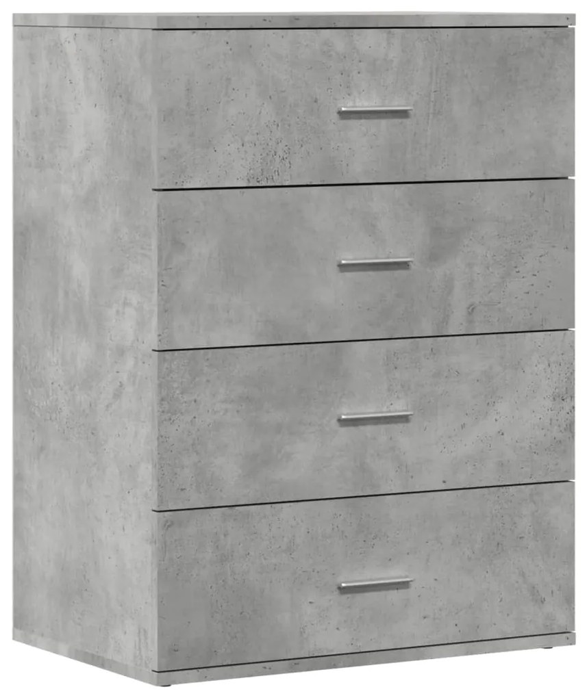 840530 vidaXL Servantă, gri beton, 60x39x80 cm, lemn compozit
