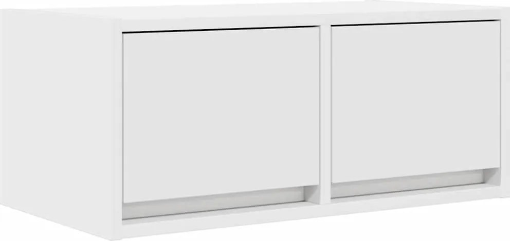 vidaXL Comodă TV, alb, 60x31x25,5 cm, lemn prelucrat