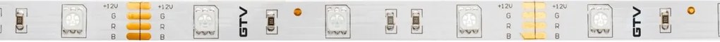 Bandă LED Flash GTV pentru mobilier, lumină RGB, 30 LED m, 450 lm m, 7,2 W m, 12V, IP20, 5 m Multicolor, 7.2 W/m, 12 V, LED Flash, 450 lm/m, 10 mm