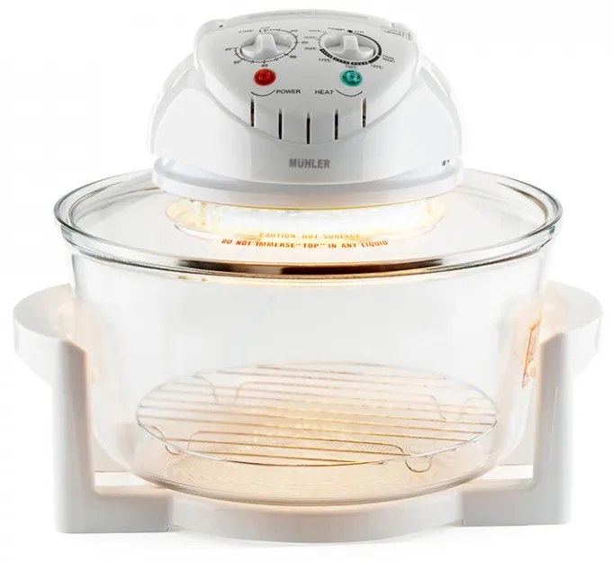 Cuptor compact cu halogen și friteuză cu aer 2 în 1 Muhler MFC-1200, 1400W, 12 l 1008269