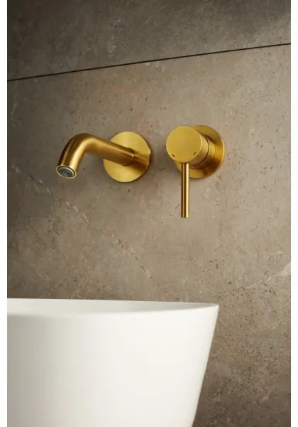 Baterie de lavoar pentru instalare ascunsă KFA Armatura 5039-810-31 MOZA auriu