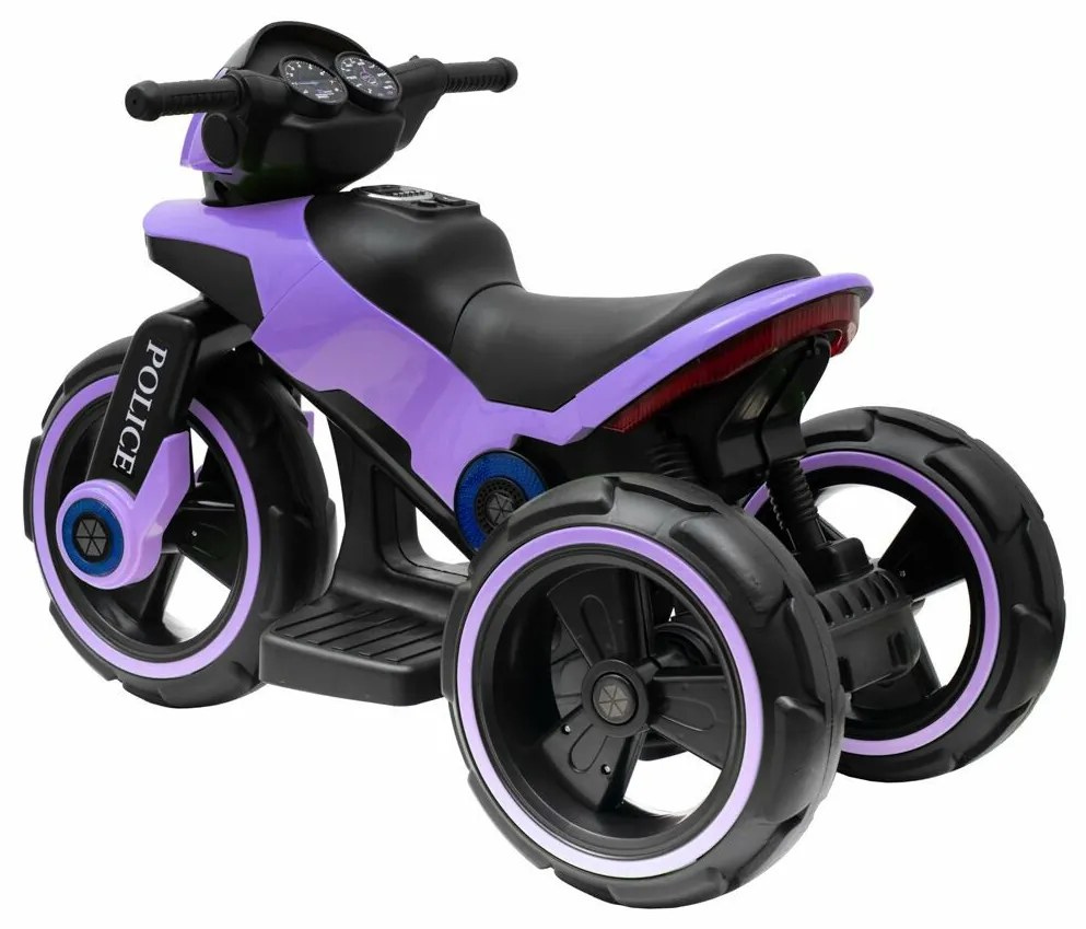 Motocicletă electrică Baby Mix Baby Police, mov