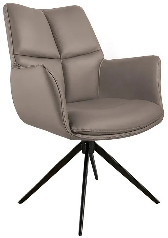 Scaun pivotant modern, Piele Naturala, Maro, PAPILLON