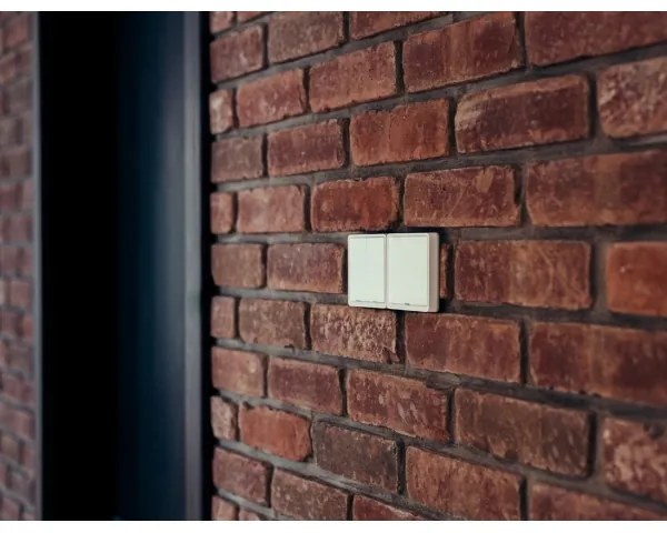 Întrerupător cu 2 butoane SMART 1xCR2430 Zigbee 3.0 Tuya Immax NEO 07507L