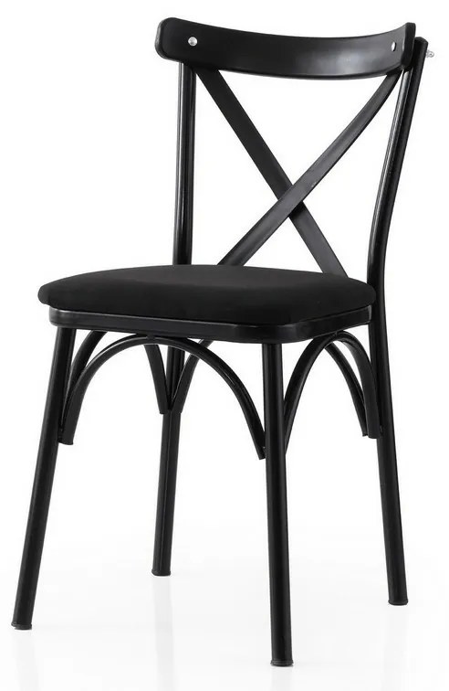 Set de scaune de sufragerie Ekol Black and Black,2 buc.