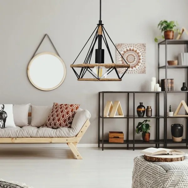 lustră pe cablu BROXTON 1xE27/20W/230V