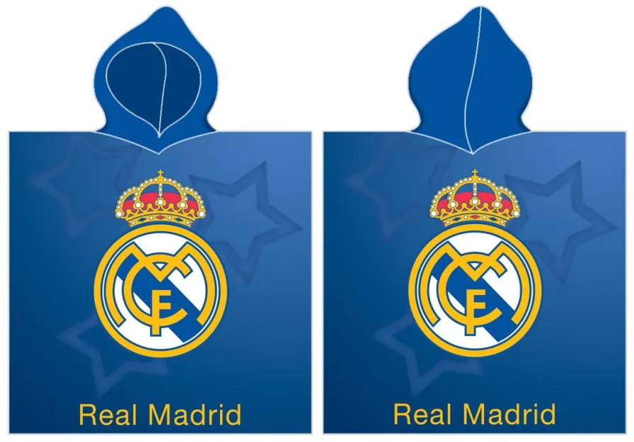 Real Madrid Star poncho prosop de plajă 55x110 cm (Fast Dry)