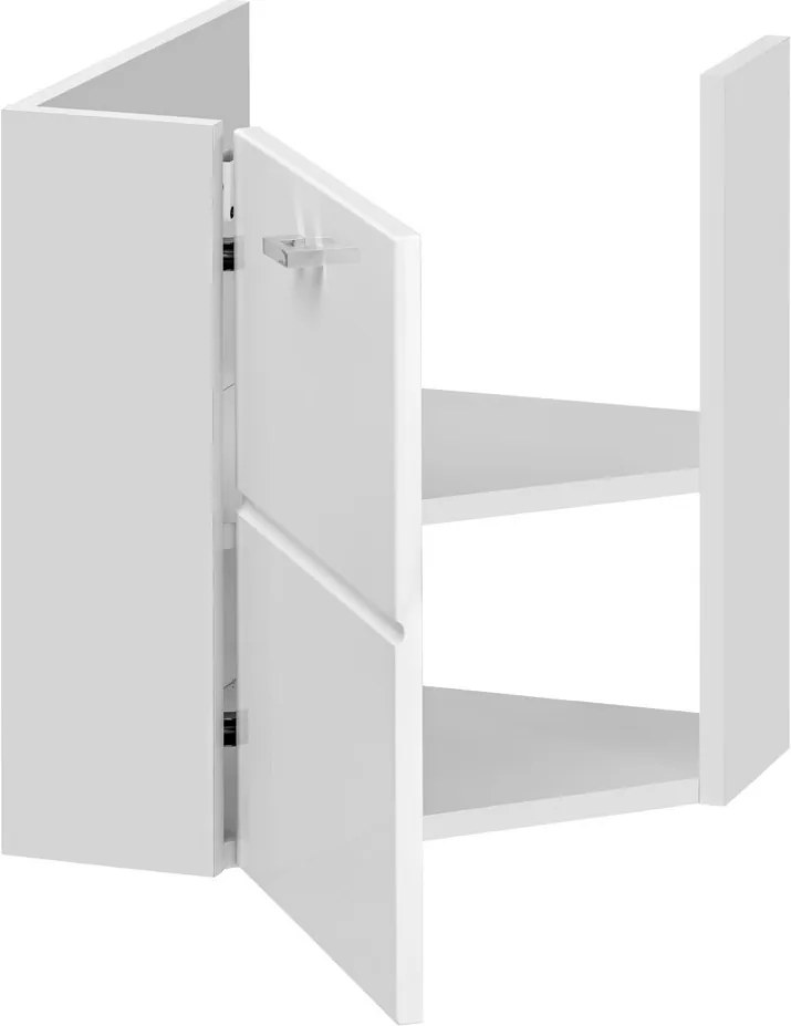 Set masca si lavoar pentru colt Finka White 40x40x46 cm
