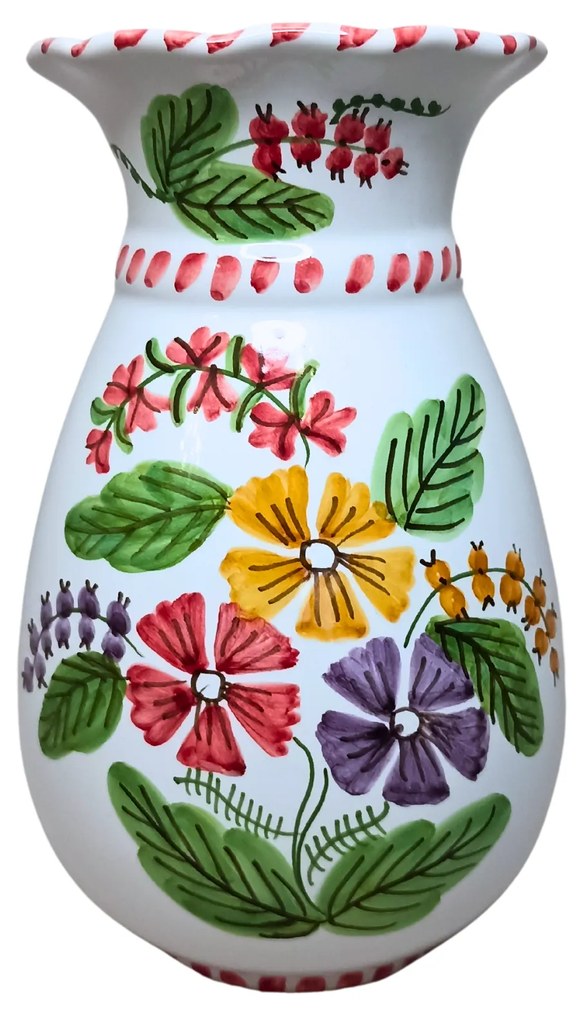 Vază ceramică striată model Flori de Câmp  24cm