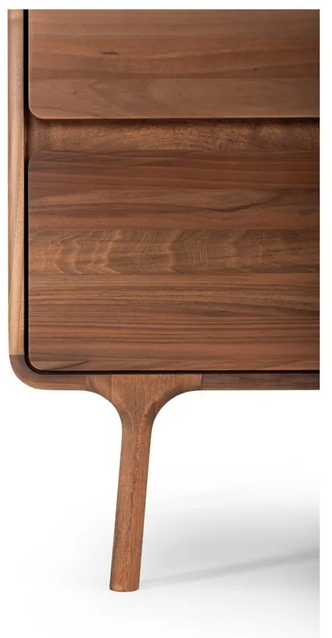 Comodă maro din lemn de nuc 90x90x45 cm Fawn – Gazzda