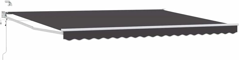 vidaXL Cort electric retractabil Antracit 4,5 × 3 m