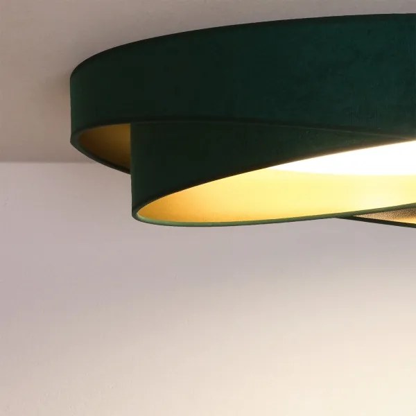 BRILAGI- Plafonieră LED VELVET TWIST LED/24W/230V 4000K Ø 55 cm verde/auriu