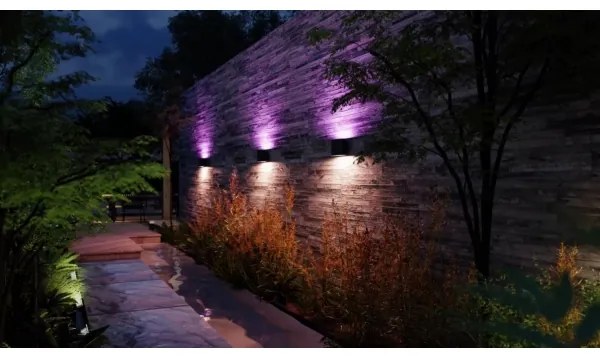 Aplică LED RGBW dimabilă de exterior Philips Hue DYMERA 2xLED/10,2W/230V IP44
