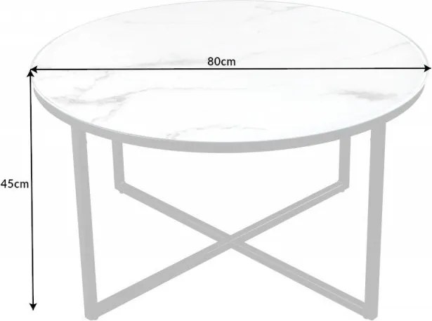 Masuta de cafea design modern Elegance 80cm