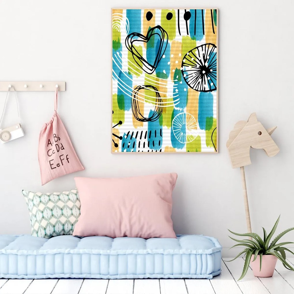 Poster - Abstracție de copii (A4)