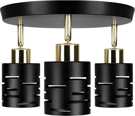 Spot ELEN 3xE27/35W/230V negru/auriu