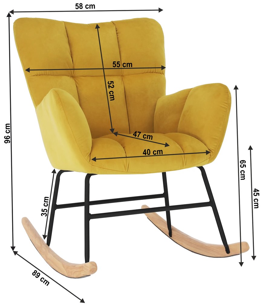 Balansoar design, galben, KEMARO