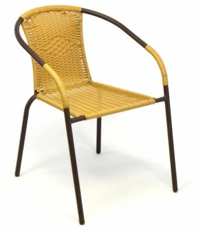 Set de grădină BISTRO 2 scaune+masă-polyrattan bej