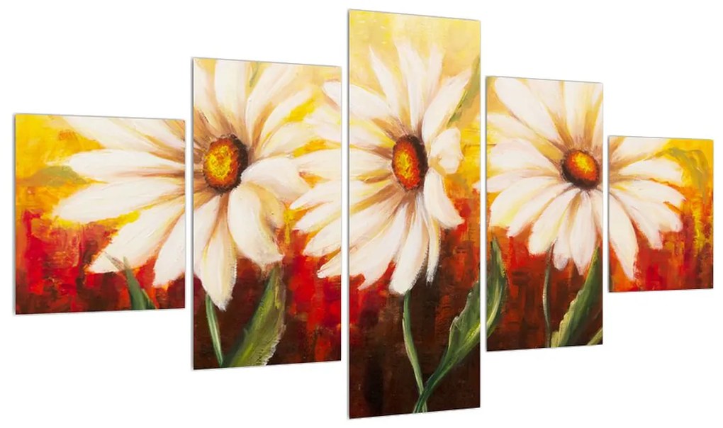 Tablou cu flori (125x70 cm), în 40 de alte dimensiuni noi