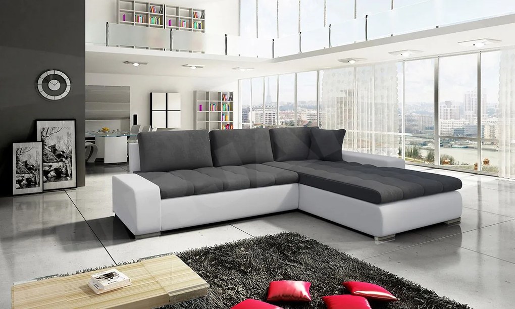 Colțar Hesron (piele ecologică soft 017 + casablanca 2315). 1053592