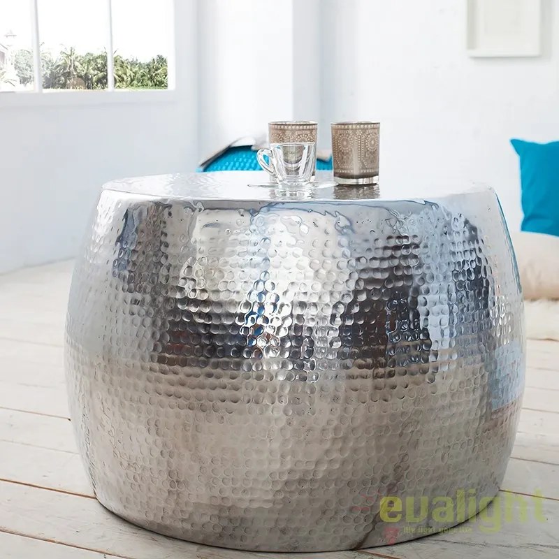 Masuta Living eleganta Optik 60cm argintiu